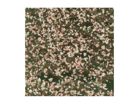 Silhouette Cherry tree blossoms - Pink - ca. 15x4cm - H0 / TT (927-25S)