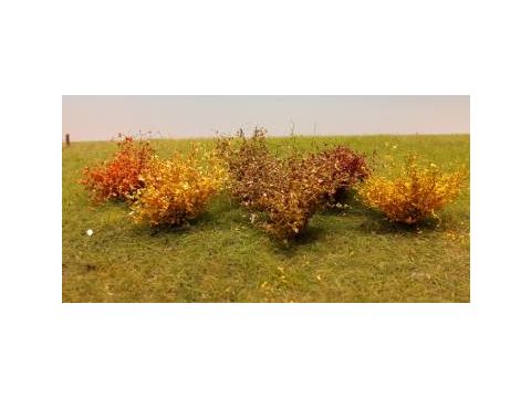 Silhouette Shrubs assortment - Autumn - ca. 3cm - H0 / TT (252-04)