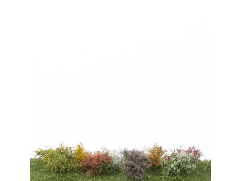 Silhouette Shrubs assortment, Profiline - Blooming -  ca. 3cm - H0 / TT (252-05)