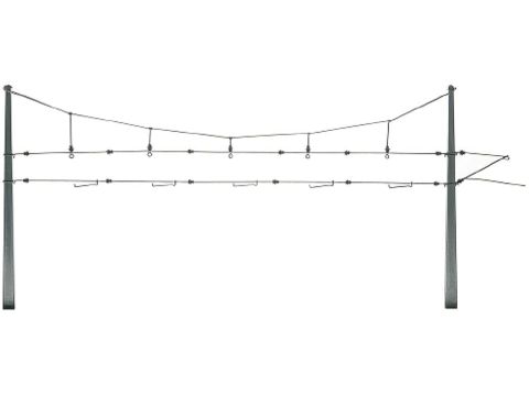 Sommerfeldt Profile cross span, Ø 0,7mm, kit without masts - H0 / 1:87 (188)