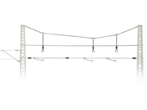 Sommerfeldt Cross span bridge, Ø 0,9 mm, without masts,kit - H0 / 1:87 (180)