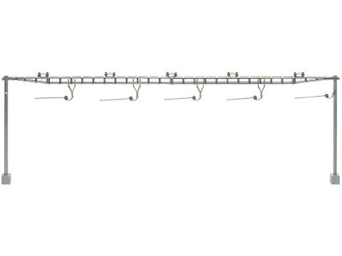 Sommerfeldt Cross span bridge SBB, completely with 2 masts, kit - H0 / 1:87 (370)