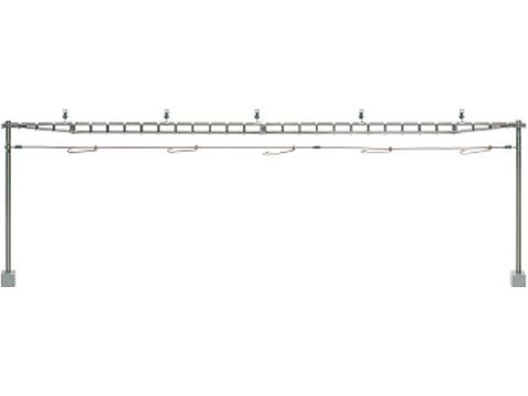 Sommerfeldt Cross span bridge SBB, completely with 2 masts, kit - H0 / 1:87 (371)