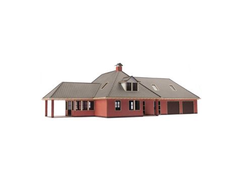 Unique Laser-Cut Building Kit - Dwelling house "De Esch" - L: 300mm x B: 173mm x H: 100mm - H0 / 1:87 (01-03-004)