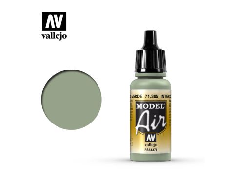 Vallejo Model Air - Interior Grey Green - 17 ml (71.305)