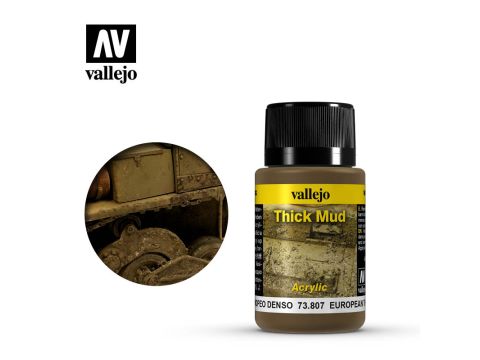 Vallejo Weathering Effects - European Thick Mud - 40 ml (73.807)