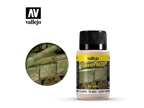 Vallejo Weathering Effects - Light Brown Splash Mud - 40 ml (73.804)