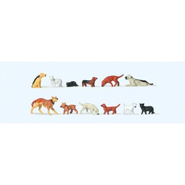 Preiser Cats & dogs - H0 / 1:87 (PR14165)