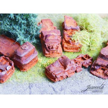 Juweela scrap trucks (GDR) - rusty - 4x - TT / 1:120 (JW21270)
