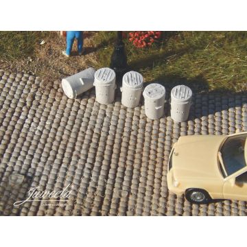 Juweela WASTE BINS -  - H0 / 1:87 (JW28373)
