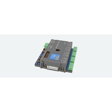 ESU SwitchPilot 3 - 4-fold solenoid item decoder, DCC/MM, OLED, with RC feedback, updatable, RETAIL packaged (ESU51830)