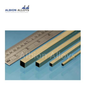 Albion Alloys Square Brass Tube - 1.6  mm (SSB1M)