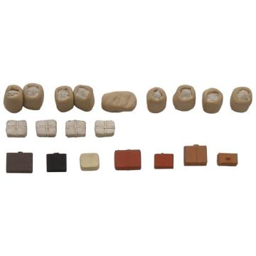 Artitec Baggage and luggage loads - ready-made, painted - H0 / 1:87 (AR387.58)