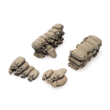 Artitec Cargo: jute sacks (27 x 11 mm + 27 x 12 mm) - ready-made, painted - H0 / 1:87 (AR28.120)