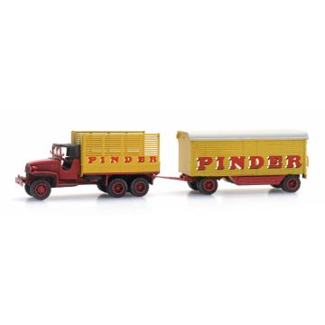 Artitec Pinder Circus wagon + GMC 353 - ready-made, painted - N / 1:160 (AR316.086)