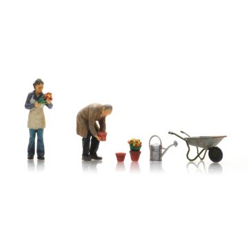Artitec Florist with customer - ready-made, painted - H0 / 1:87 (AR5870015)