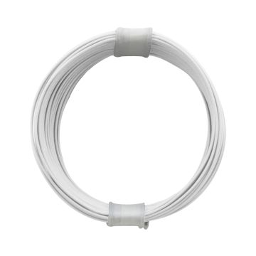 Donau Elektronik Single flex wire - 0.04mm² - white - 10m (DO110-5)