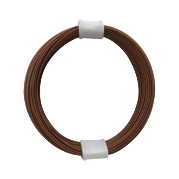 Donau Elektronik Single flex wire - 0.04mm² - brown - 10m (DO110-8)