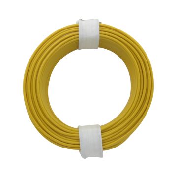 Donau Elektronik Single flex wire LiY - 0.14mm² - yellow - 10m (DO118-3)