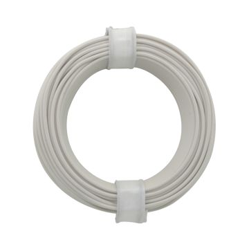 Donau Elektronik Single flex wire LiY - 0.14mm² - white - 10m (DO118-5)