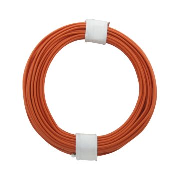 Donau Elektronik Single flex wire LiY - 0.14mm² - orange - 10m (DO118-7)