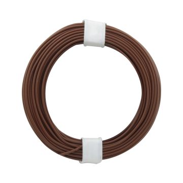 Donau Elektronik Single flex wire LiY - 0.14mm² - brown - 10m (DO118-8)