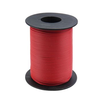 Donau Elektronik Single flex wire LiY - 0.14mm² - red - 100m (DO119-10)