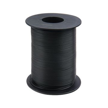 Donau Elektronik Single flex wire LiY - 0.14mm² - black - 100m (DO119-11)