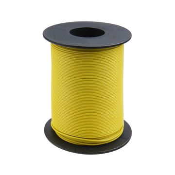 Donau Elektronik Single flex wire LiY - 0.14mm² - yellow - 100m (DO119-13)