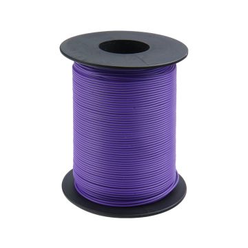 Donau Elektronik Single flex wire LiY - 0.14mm² - purple - 100m (DO119-16)