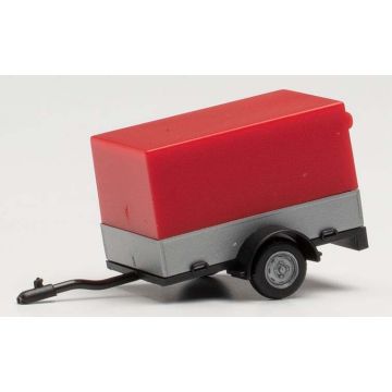 Herpa Aanhanger (personenauto), rood - H0 / 1:87 (H051576-004)