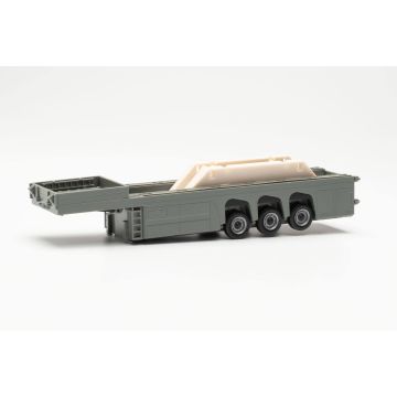 Herpa Concrete parts trailer + load (4 roof gable parts) - H0 / 1:87 (H076418-003)