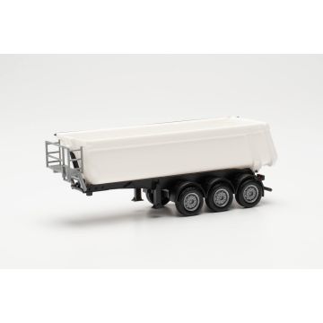 Herpa Schmitz Cargobull tipper. Trailer (steel), white - H0 / 1:87 (H077026)