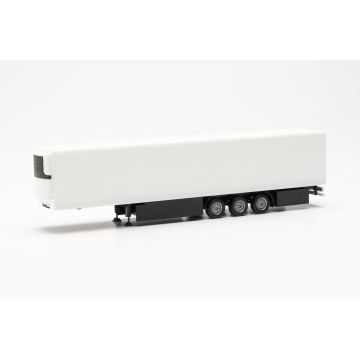 Herpa Refrigerated trailer 15m + pallet boxes & chassis protection, white - H0 / 1:87 (H077040)