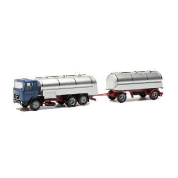 Herpa MAN F8 motor vehicle trailer milk transport - H0 / 1:87 (H317238)