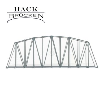 Hack Brücken Arch bridge - Single track B42 - Grey - 40cm - H0 / 1:87 (13250)