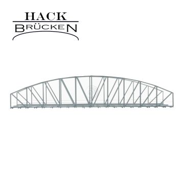 Hack Brücken Arch bridge - 2 track B46-2 - Grey - 46cm - H0 / 1:87 (13330)