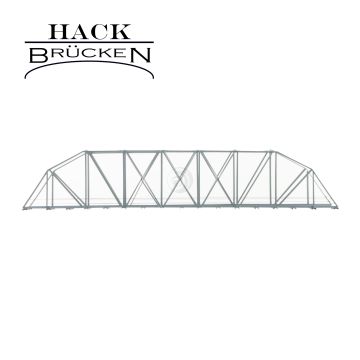 Hack Brücken Arch bridge - Single track BK50 - Grey - 50cm - H0 / 1:87 (13800)