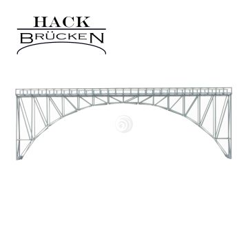 Hack Brücken High arch bridge - Single track H60 - Grey - 60cm - H0 / 1:87 (15050)