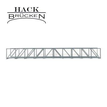 Hack Brücken Pratt Truss Bridge - 2 track V38-2 - Grey - 38cm - H0 / 1:87 (10470)