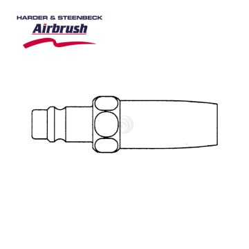 Harder & Steenbeck Ausblasdüse regulierbar - Stecknippel NW 7,2mm (102224)