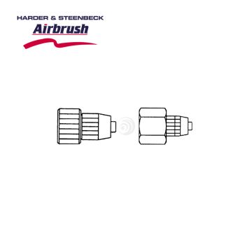 Harder & Steenbeck Schlauchanschluss G 1/8" IG, mit Schraubtülle für Schlauch 2x4mm (104653)