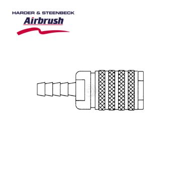 Harder & Steenbeck Schnellkupplung NW 7,2mm - Schlauchnippel für Schlauch 9mm (102094)