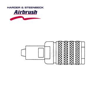 Harder & Steenbeck Schnellkupplung NW 7,2mm - Schraubtülle für Schlauch 6x13mm (102064)