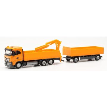 Herpa Scania CG 17 4a. B.K., grijs/geel - H0 / 1:87 (H316217)