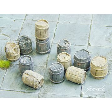 Juweela Old wooden barrels - light / dark - 6+6x - 0 / 1:43,5 (JW24198)