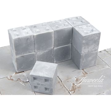 Juweela BARRIER OF OLD TIRES + ACCESSOIRES - GREY - 2.50 x 2.50 x 2.50 cm - 1:32 / 1:35 (JW23431)