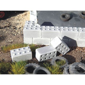 Juweela Concrete blocks knobs - 30x - H0 / 1:87 (JW28332)