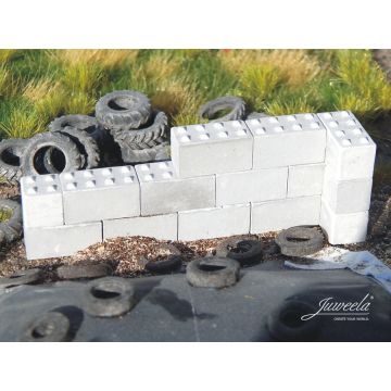 Juweela Concrete blocks knobs - 10x - H0 / 1:87 (JW28330)