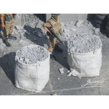 Juweela BIG BAGS W/ DEBRIS - WHITE -  - 1:32 / 1:35 (JW23439)